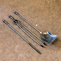 3 Piece Set of Wrought Iron Fire Irons F732