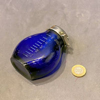 Blue Glass Personal Spitoon M198