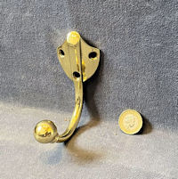 Brass Coat Hooks, 3 matching available CH53