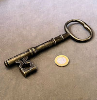 Large Wrought Iron Door Key K202