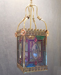 Leaded Glass Hall Lantern