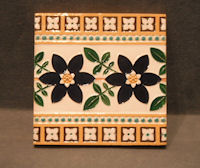 Minton Majolica Tile, 8 available T114
