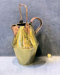 Newton School of Metalwork Copper & Brass Hot Water Jug J232