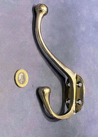 Nickel Hat and Coat Hook CH44