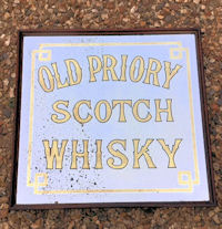 Old Priory Scotch Whisky Mirror
