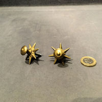 Pair of Brass Drawer Knobs, 2 pairs available CK532