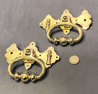 Pair of Large Brass Drop Ring Handles DH005