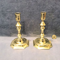 Pair of Period Brass Candlesticks