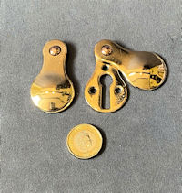 Run of Brass Keyhole Covers, 4 available KC579