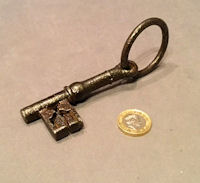 Wrought Iron Key with Ring Grip