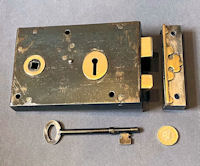 Wrought Iron Rim Lock RL888