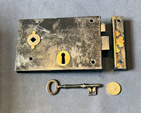 Wrought Iron Rim Lock RL890