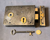 Wrought Iron Union Rim Lock RL889
