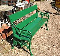 Cast Iron Garden Bench,  several available very, very similar.  GB3