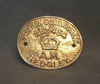 Stephen Cox & Son Brass Name Plaque    NP43