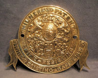 Milner's Brass Safe Plate    SP76