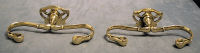 Pair of Brass Jamb Hooks   FI221