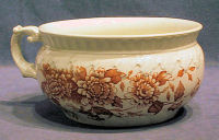 Sepia Decorated Chamberpot    CP10*