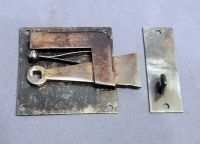Wrought Iron Skeleton Rim Latch   RL332