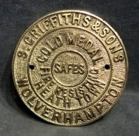 S. Griffiths Brass Safe Plate   SP88