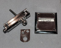 Gibbon's Nickel Plated Loo Door Bolt Set, Several Sets Available   LL30