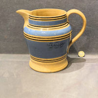 1/2 Gallon Ceramic Ale Measure Jug