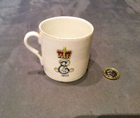 1902 Coronation Lithophane Mug Lathom and Burscough CC165