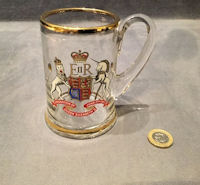 1953 Coronation Glass Tankard CC199