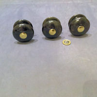 3 Matching Ebonised Drawer Knobs CK524