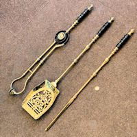 3 Piece Set of Benham & Froud Brass Fire Irons