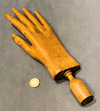 3 Piece Wooden Glove Display Hand
