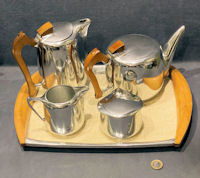 5 Piece Picquot Ware Tea Set TP44