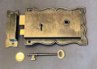 6 Matching Cast Iron Rim Locks RL956
