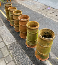 6 Matching Terracotta Chimney Pots CP161