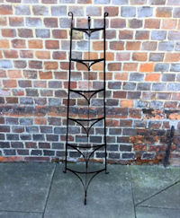 Six Tier Wrought Iron Saucepan Stand