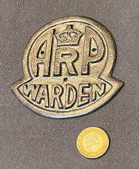 A.R.P Warden Badge M163