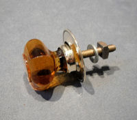 Amber Glass Cupboard Knob CK185