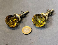 Amber Glass Cupboard Knob, 2 similar available CK559