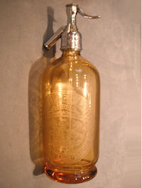 Amber Glass Soda Syphon