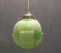 Art Deco Green Electric Pendant Lamp
