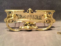 Art Nouveau Brass Letter Flap