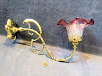 Art Nouveau Brass Wall Light WL204