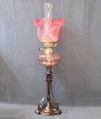 Art Nouveau Oil Side Lamp
