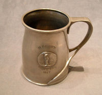 Art Nouveau Pewter Tankard SG179