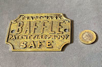 Baffle Brass Safe Plate SP215