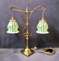 Benson Brass and Copper Electric Side Lamp