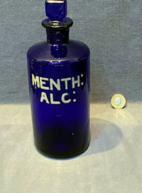 Blue Glass Chemist Jar BJ239