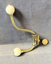Brass & Ceramic Hat & Coat Hook, 5 matching available CH157