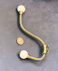 Brass & Ceramic Hat & Coat Hooks, 4 available CH114