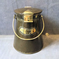 Brass and Steel Dairy Churn